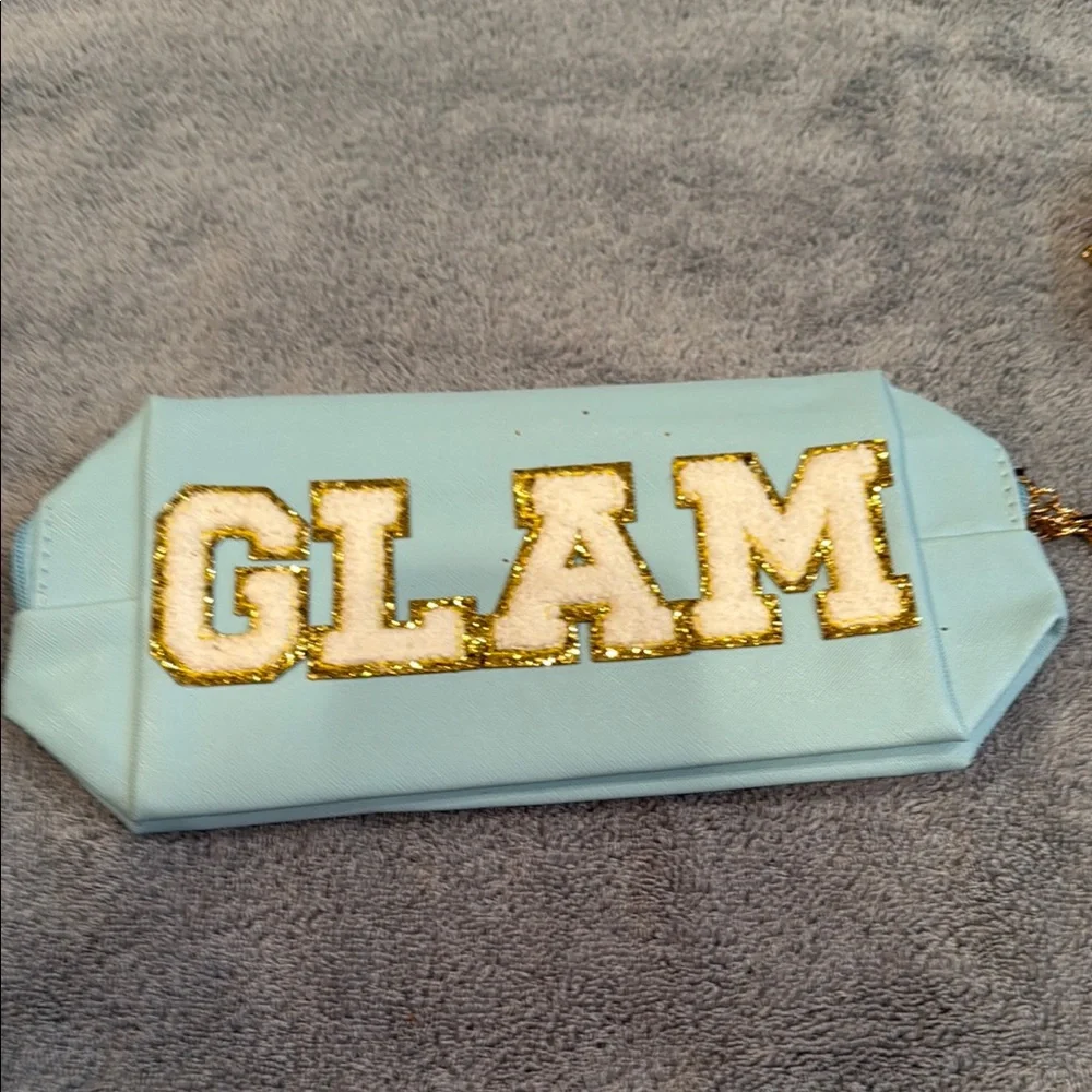 Pastel Lettered Makeup Bag - Pink, Lavender, Cream, Blue, Rose